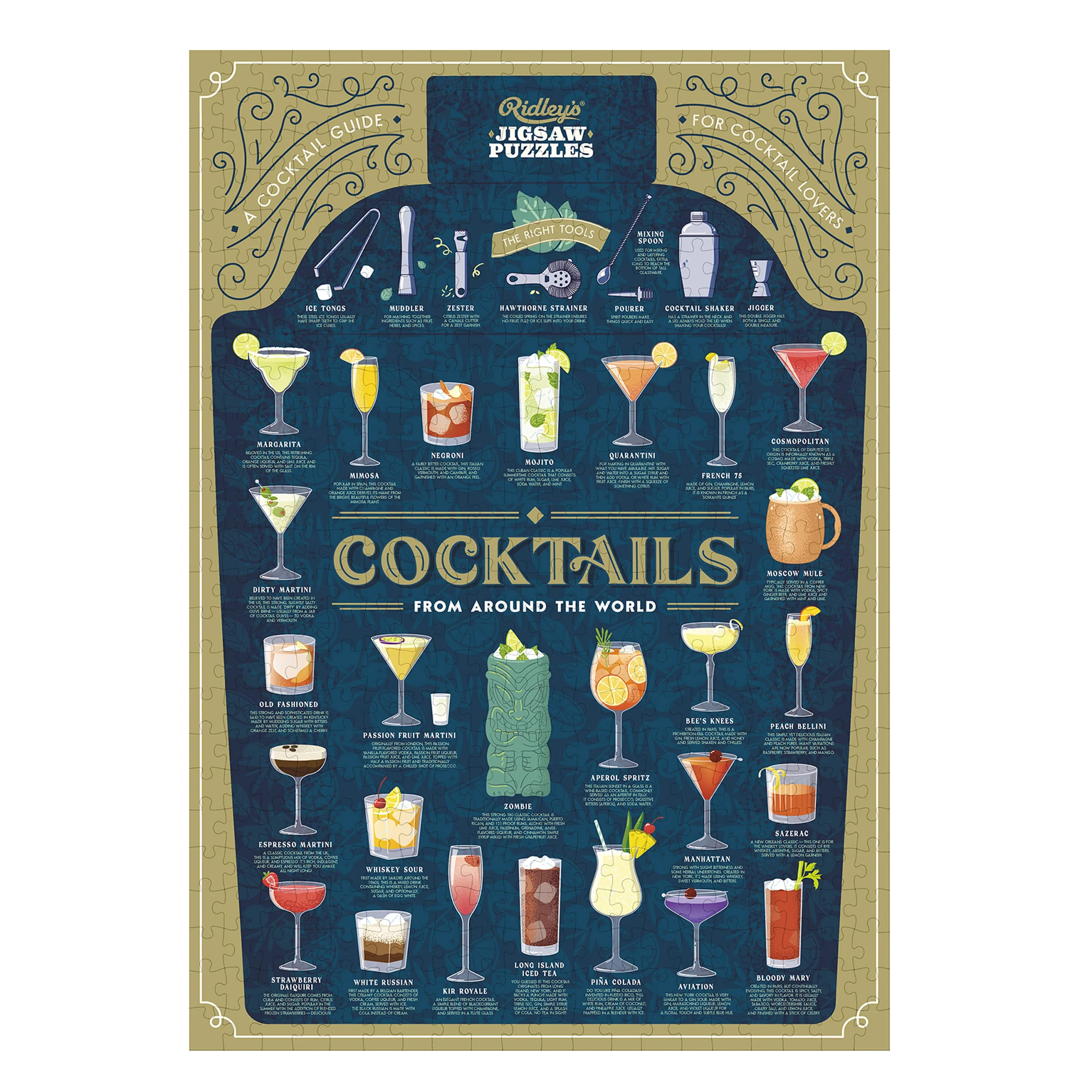 Cocktail Lover's 500-Piece Jigsaw Puzzle - Image 3