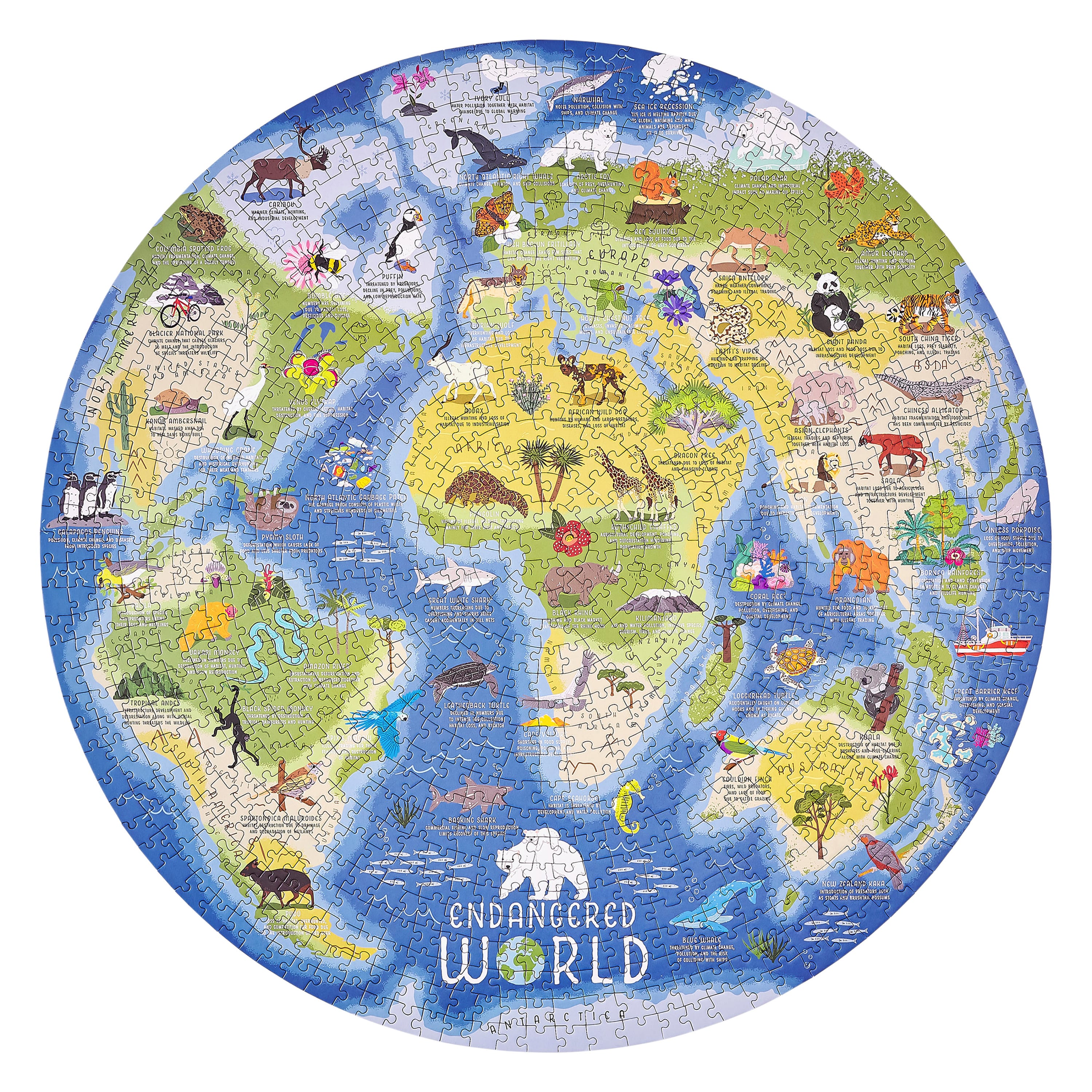 Endangered World 1000-Piece Jigsaw Puzzle - Image 3